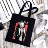 Women Nezuko Rengoku Canvas Tote Bags Demon Slayer Kimetsu No Yaiba Kamado Tanjirou Handbags Shoulder Bags 20 - Demon Slayer Store