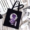 Women Nezuko Rengoku Canvas Tote Bags Demon Slayer Kimetsu No Yaiba Kamado Tanjirou Handbags Shoulder Bags 21 - Demon Slayer Store