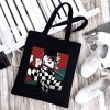 Women Nezuko Rengoku Canvas Tote Bags Demon Slayer Kimetsu No Yaiba Kamado Tanjirou Handbags Shoulder Bags 24 - Demon Slayer Store