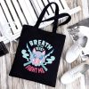 Women Nezuko Rengoku Canvas Tote Bags Demon Slayer Kimetsu No Yaiba Kamado Tanjirou Handbags Shoulder Bags 3 - Demon Slayer Store