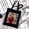 Women Nezuko Rengoku Canvas Tote Bags Demon Slayer Kimetsu No Yaiba Kamado Tanjirou Handbags Shoulder Bags 4 - Demon Slayer Store