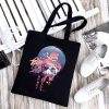 Women Nezuko Rengoku Canvas Tote Bags Demon Slayer Kimetsu No Yaiba Kamado Tanjirou Handbags Shoulder Bags 7 - Demon Slayer Store