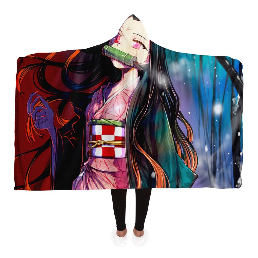 b3f40b637f930c25899f52d7e477a0fb hoodedBlanket view4 - Demon Slayer Store