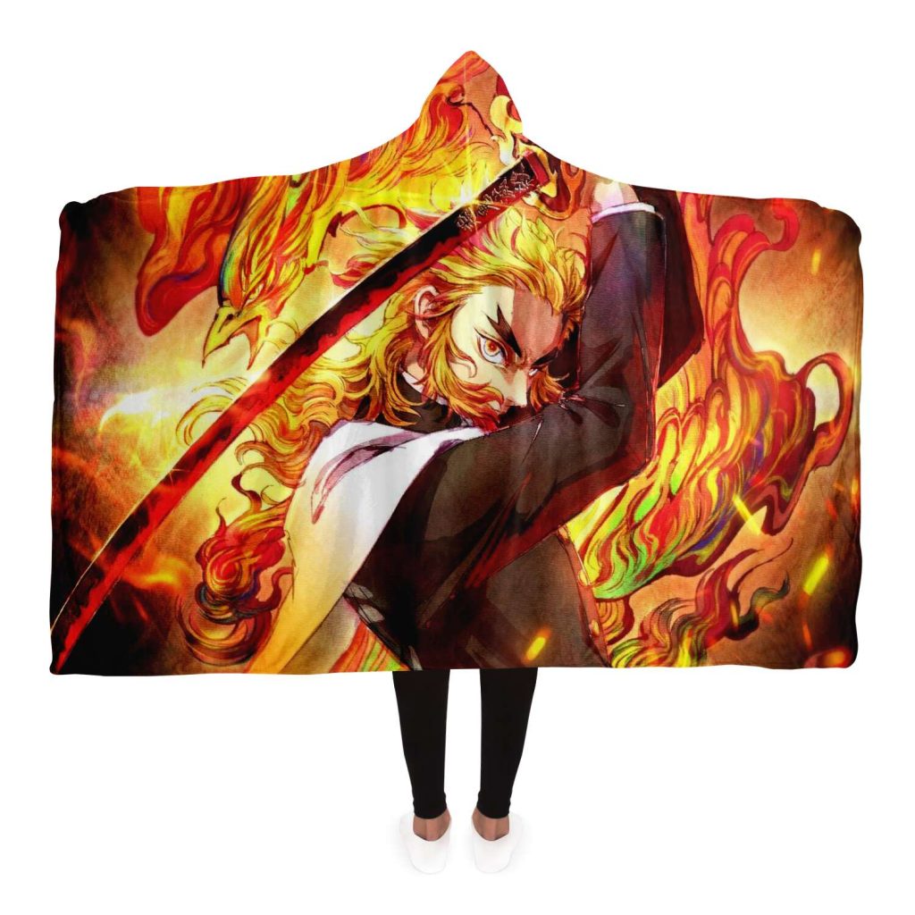 fcbead8141924b02fd49cff88c913127 hoodedBlanket view4 - Demon Slayer Store