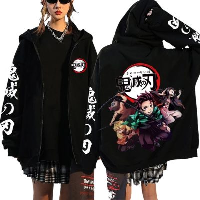 Demon Slayer Zipper Zip Up Hoodie Jacket