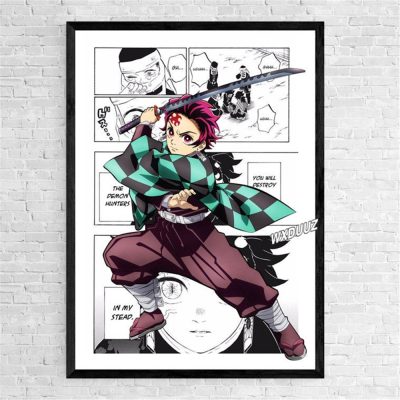 Japan Movie Anime Demon Slayer Tanjiro Wall Art