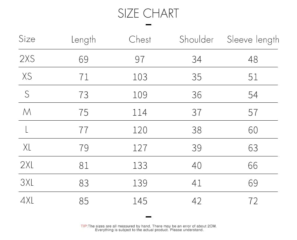 KIMONO SIZE CHART - Demon Slayer Store